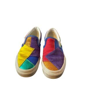 Vans Pride patchwork slip ons